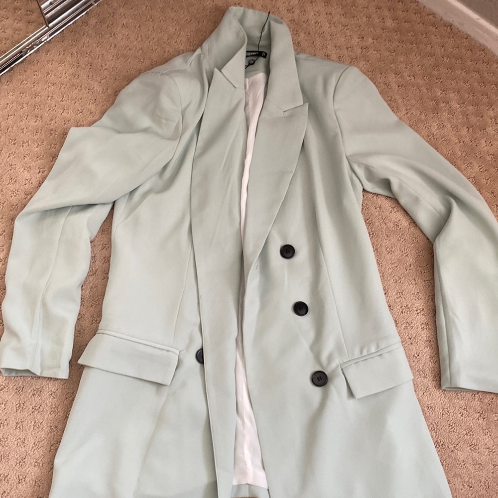 Misguided baby blue blazer